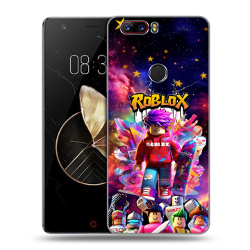 Пластиковый чехол на ZTE Nubia Z17 с принтом Roblox Роблокс Пластиковый чехол на ZTE Nubia Z17 с принтом Roblox Роблокс