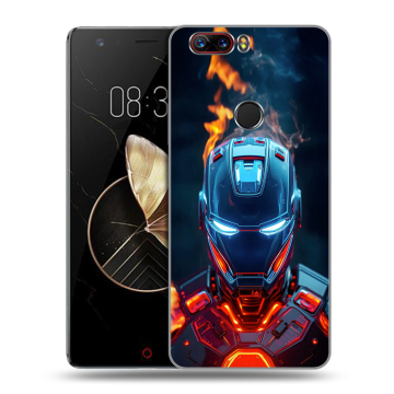 Пластиковый чехол на ZTE Nubia Z17 с принтом IronMan Железный человек Пластиковый чехол на ZTE Nubia Z17 с принтом IronMan Железный человек