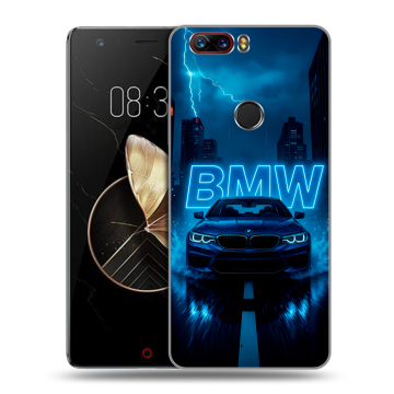 Пластиковый чехол на ZTE Nubia Z17 с принтом BMW БМВ