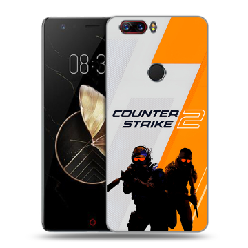 Пластиковый чехол на ZTE Nubia Z17 с принтом Counter Strike