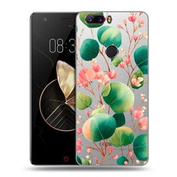 Пластиковый чехол на ZTE Nubia Z17 с принтом женский