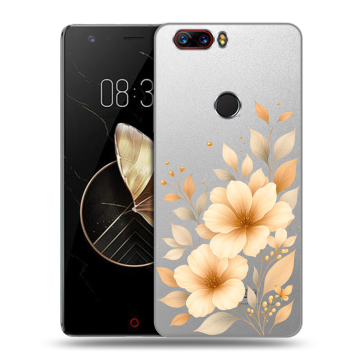 Пластиковый чехол на ZTE Nubia Z17 с принтом для девушки