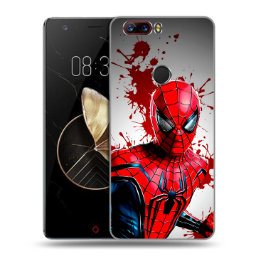 Пластиковый чехол на ZTE Nubia Z17 с принтом Spiderman Человек паук Пластиковый чехол на ZTE Nubia Z17 с принтом Spiderman Человек паук
