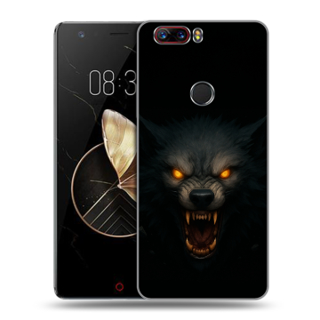 Пластиковый чехол на ZTE Nubia Z17 с принтом Волк