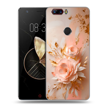 Пластиковый чехол на ZTE Nubia Z17 с принтом женский