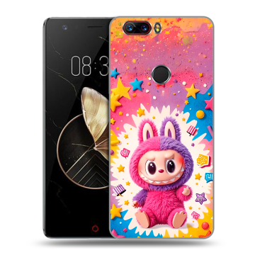 Пластиковый чехол на ZTE Nubia Z17 с принтом Labubu Лабубу