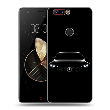 Пластиковый чехол на ZTE Nubia Z17 с принтом Mercedes Мерседес