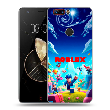 Пластиковый чехол на ZTE Nubia Z17 с принтом Roblox Роблокс Пластиковый чехол на ZTE Nubia Z17 с принтом Roblox Роблокс