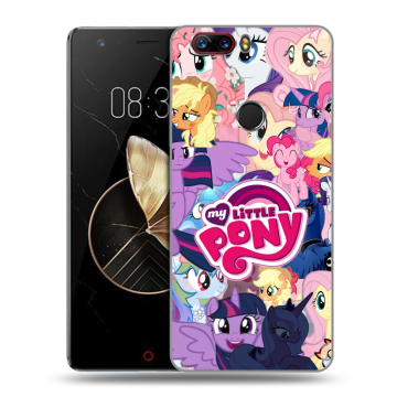 Пластиковый чехол на ZTE Nubia Z17 с принтом My little pony Дружба чудо