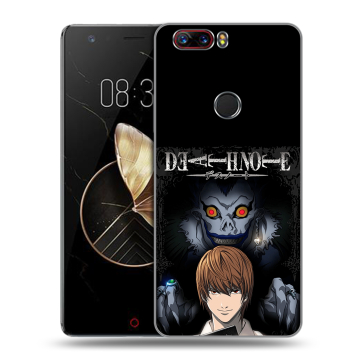 Пластиковый чехол на ZTE Nubia Z17 с принтом Death note Тетрадь смерти