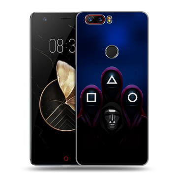 Пластиковый чехол на ZTE Nubia Z17 с принтом Игра Кальмара