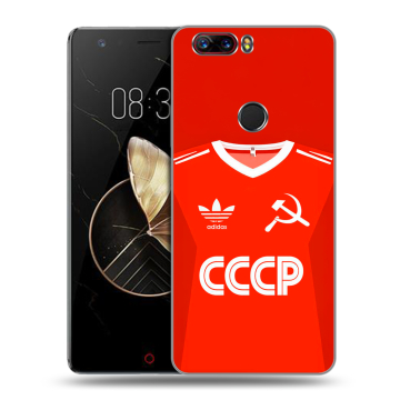 Пластиковый чехол на ZTE Nubia Z17 с принтом Флаг Герб СССР