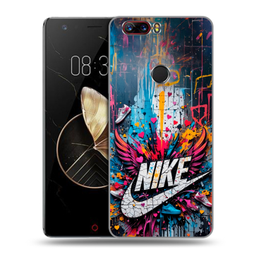 Пластиковый чехол на ZTE Nubia Z17 с принтом Nike Найк Пластиковый чехол на ZTE Nubia Z17 с принтом Nike Найк