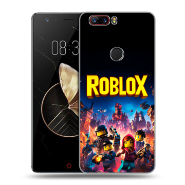 Пластиковый чехол на ZTE Nubia Z17 с принтом Roblox Роблокс