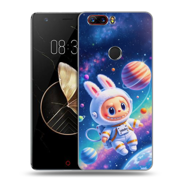 Пластиковый чехол на ZTE Nubia Z17 с принтом Labubu Лабубу Пластиковый чехол на ZTE Nubia Z17 с принтом Labubu Лабубу