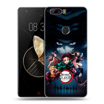Пластиковый чехол на ZTE Nubia Z17 с принтом Demon Slayer Клинок рассекающий демонов Пластиковый чехол на ZTE Nubia Z17 с принтом Demon Slayer Клинок рассекающий демонов