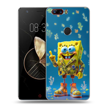 Пластиковый чехол на ZTE Nubia Z17 с принтом Спанч боб Спанчбоб Пластиковый чехол на ZTE Nubia Z17 с принтом Спанч боб Спанчбоб
