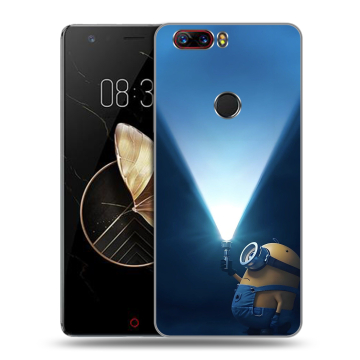 Пластиковый чехол на ZTE Nubia Z17 с принтом Миньоны