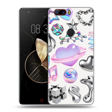 Пластиковый чехол на ZTE Nubia Z17 с принтом Y2K Пластиковый чехол на ZTE Nubia Z17 с принтом Y2K