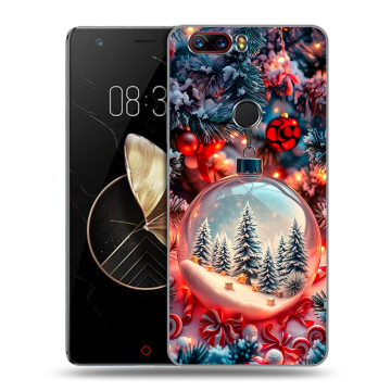 Пластиковый чехол на ZTE Nubia Z17 с принтом Новый год