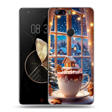 Пластиковый чехол на ZTE Nubia Z17 с принтом Новый год