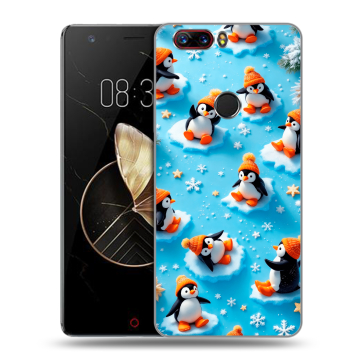 Пластиковый чехол на ZTE Nubia Z17 с принтом Новый год