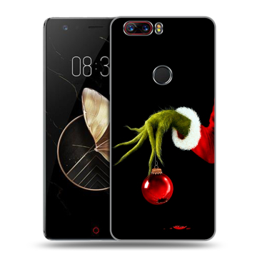 Пластиковый чехол на ZTE Nubia Z17 с принтом Новый год Гринч