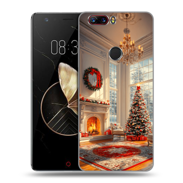 Пластиковый чехол на ZTE Nubia Z17 с принтом Новый год