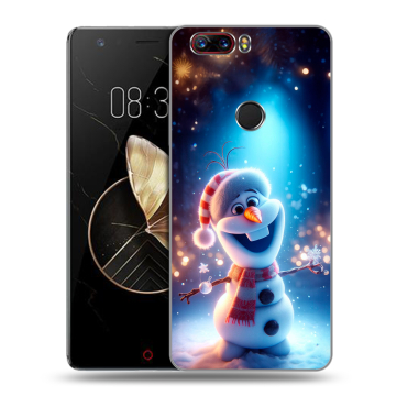 Пластиковый чехол на ZTE Nubia Z17 с принтом Новый год