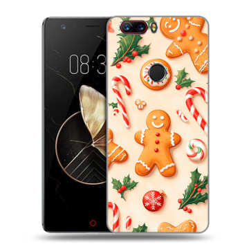 Пластиковый чехол на ZTE Nubia Z17 с принтом Новый год