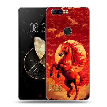 Пластиковый чехол на ZTE Nubia Z17 с принтом Новый год