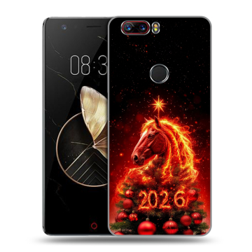 Пластиковый чехол на ZTE Nubia Z17 с принтом Новый год