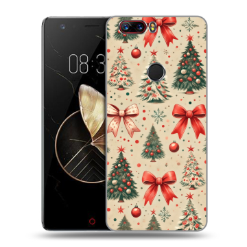 Пластиковый чехол на ZTE Nubia Z17 с принтом Новый год