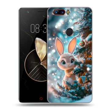 Пластиковый чехол на ZTE Nubia Z17 с принтом Новый год Пластиковый чехол на ZTE Nubia Z17 с принтом Новый год