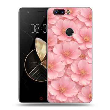Пластиковый чехол на ZTE Nubia Z17 с принтом женский