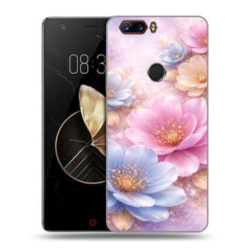 Пластиковый чехол на ZTE Nubia Z17 с принтом женский