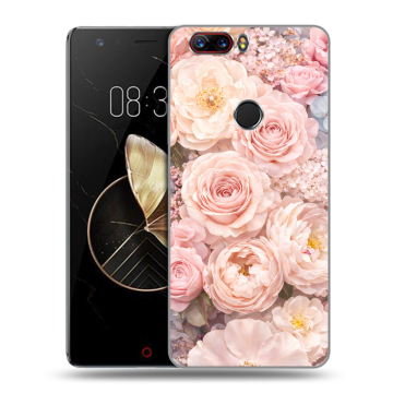 Пластиковый чехол на ZTE Nubia Z17 с принтом женский