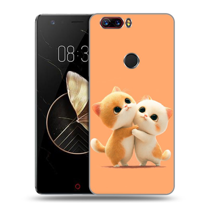 Пластиковый чехол на ZTE Nubia Z17 с принтом Милые котики Пластиковый чехол на ZTE Nubia Z17 с принтом Милые котики