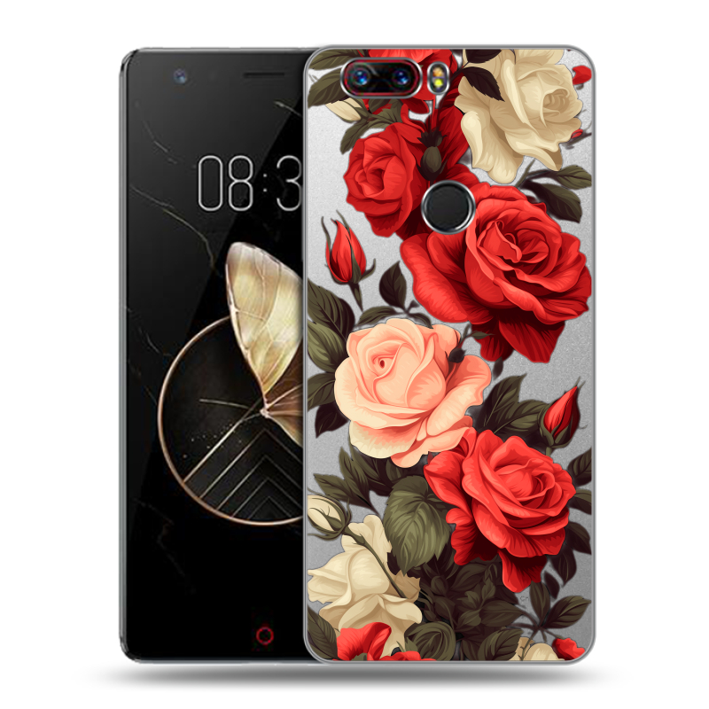 Пластиковый чехол на ZTE Nubia Z17 с принтом Розы Пластиковый чехол на ZTE Nubia Z17 с принтом Розы