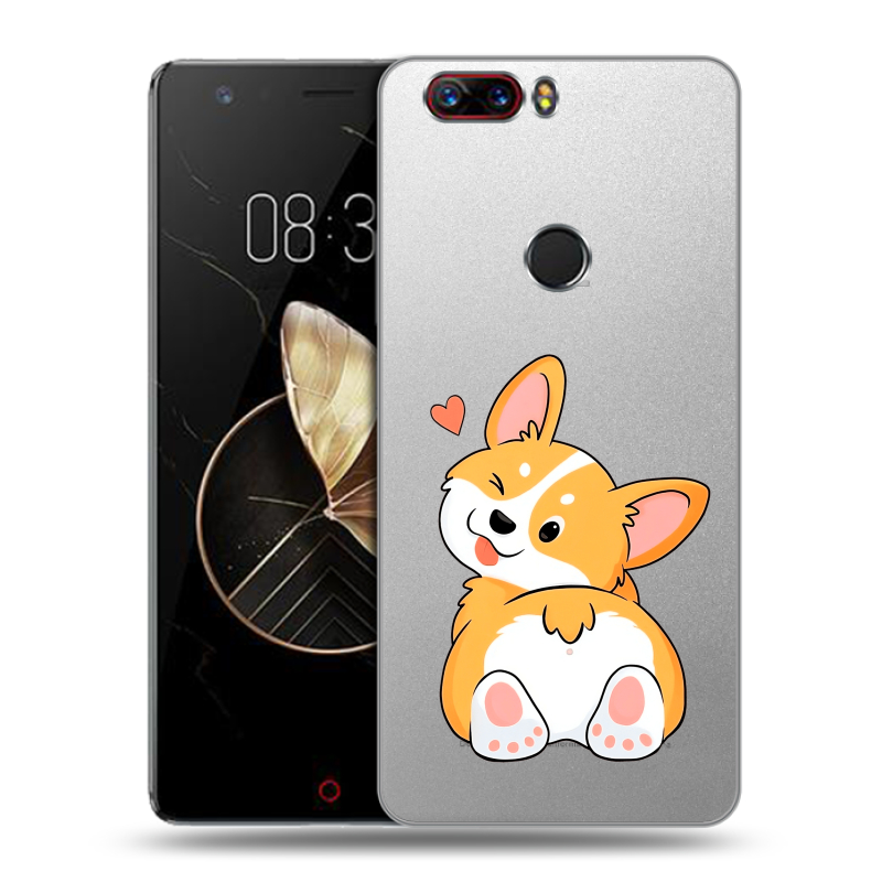 Пластиковый чехол на ZTE Nubia Z17 с принтом Корги Пластиковый чехол на ZTE Nubia Z17 с принтом Корги