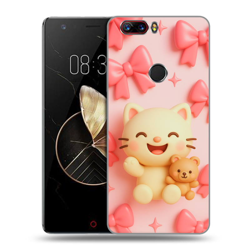Пластиковый чехол на ZTE Nubia Z17 с принтом для девочек Пластиковый чехол на ZTE Nubia Z17 с принтом для девочек