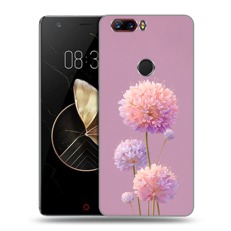 Пластиковый чехол на ZTE Nubia Z17 с принтом Цветы Пластиковый чехол на ZTE Nubia Z17 с принтом Цветы