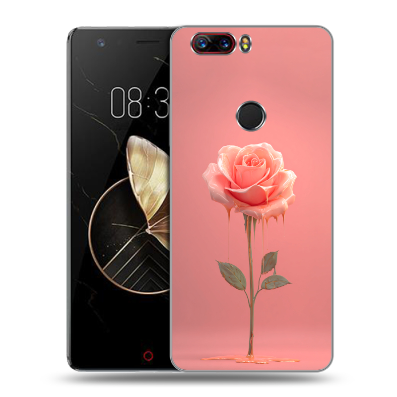 Пластиковый чехол на ZTE Nubia Z17 с принтом Розовая роза Пластиковый чехол на ZTE Nubia Z17 с принтом Розовая роза
