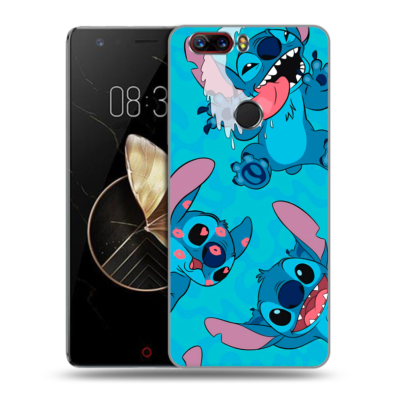 Пластиковый чехол на ZTE Nubia Z17 с принтом Лило и Стич Пластиковый чехол на ZTE Nubia Z17 с принтом Лило и Стич