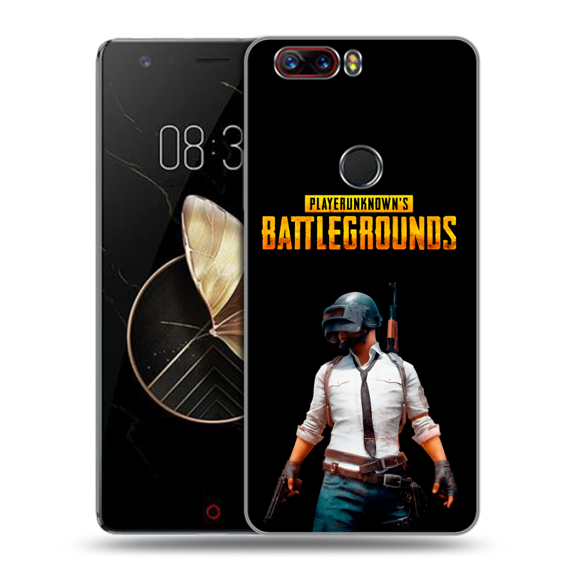 Пластиковый чехол на ZTE Nubia Z17 с принтом PUGB ПАГБ Пластиковый чехол на ZTE Nubia Z17 с принтом PUGB ПАГБ