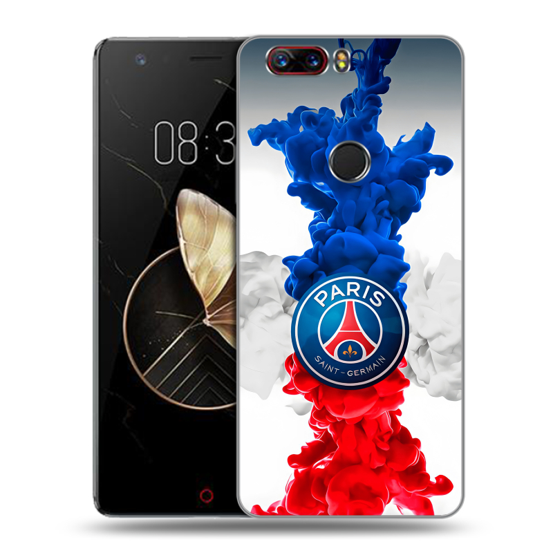 Пластиковый чехол на ZTE Nubia Z17 с принтом PSG ПСЖ Пластиковый чехол на ZTE Nubia Z17 с принтом PSG ПСЖ