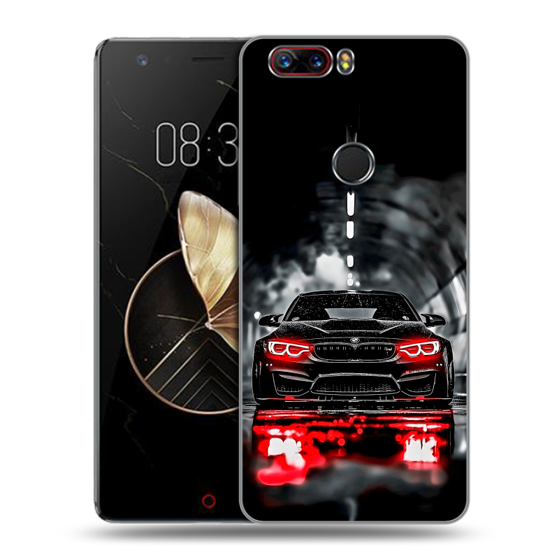 Пластиковый чехол на ZTE Nubia Z17 с принтом BMW БМВ Пластиковый чехол на ZTE Nubia Z17 с принтом BMW БМВ