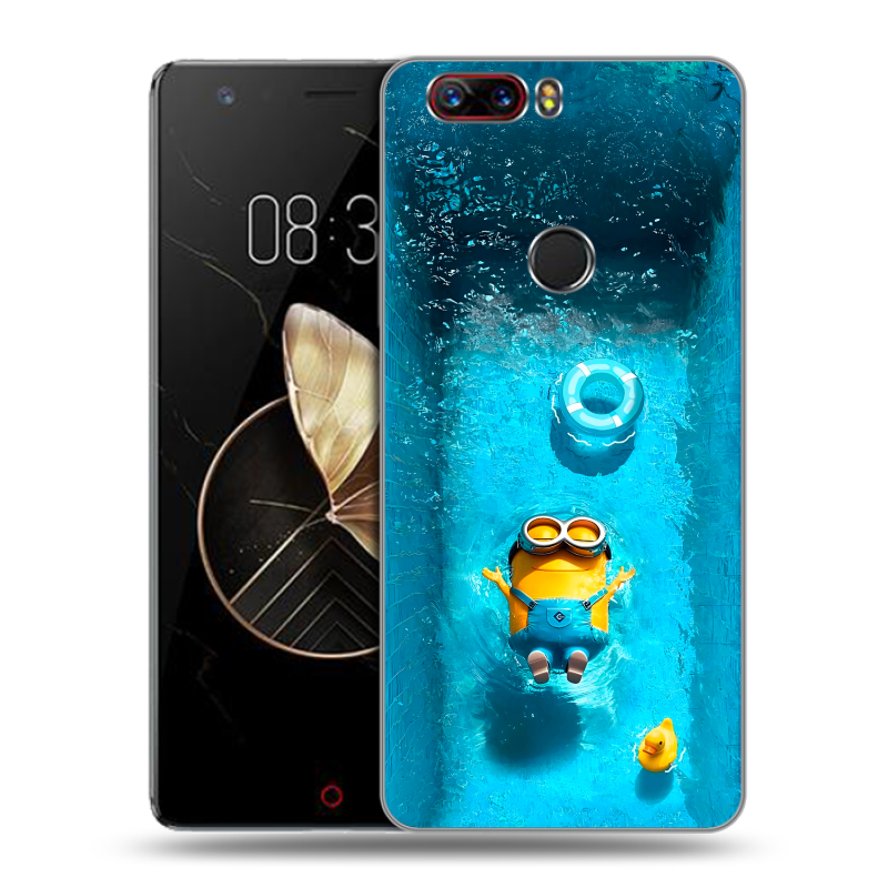 Пластиковый чехол на ZTE Nubia Z17 с принтом Миньоны Пластиковый чехол на ZTE Nubia Z17 с принтом Миньоны