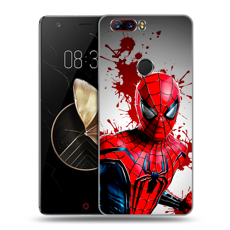Пластиковый чехол на ZTE Nubia Z17 с принтом Spiderman Человек паук Пластиковый чехол на ZTE Nubia Z17 с принтом Spiderman Человек паук