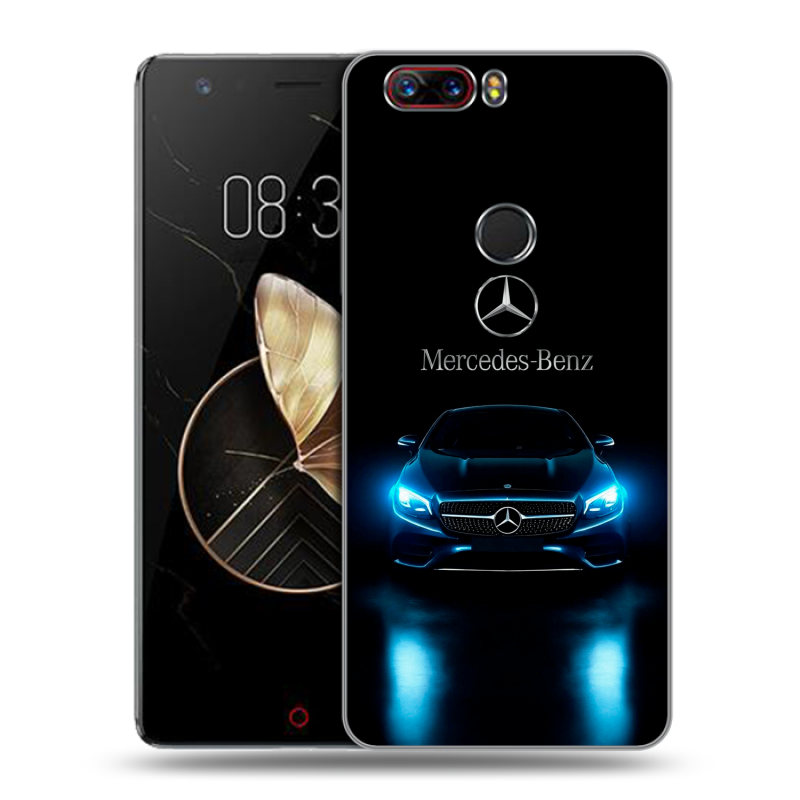 Пластиковый чехол на ZTE Nubia Z17 с принтом Mercedes Мерседес Пластиковый чехол на ZTE Nubia Z17 с принтом Mercedes Мерседес
